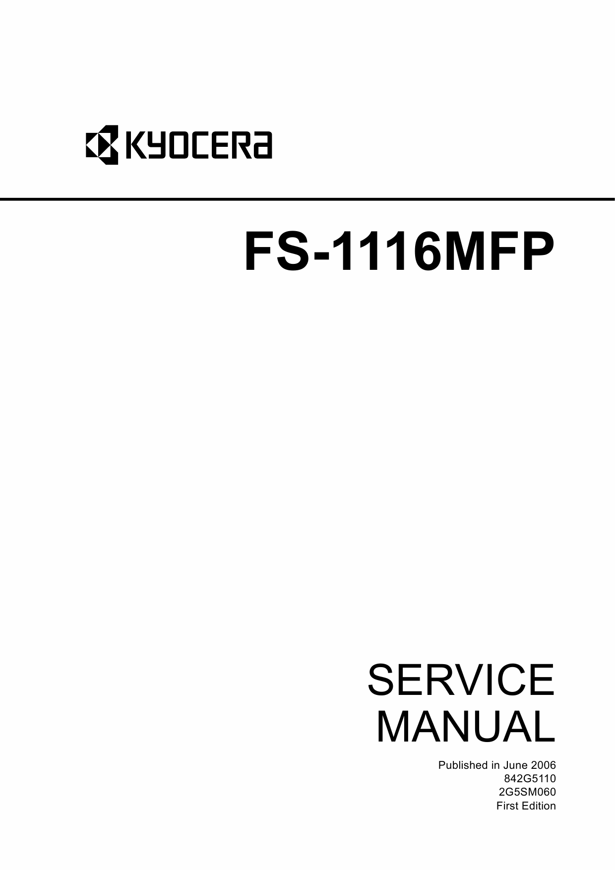 KYOCERA MFP FS-1116MFP Service Manual-1